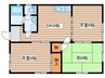 コーポクマガイ 3DKの間取り