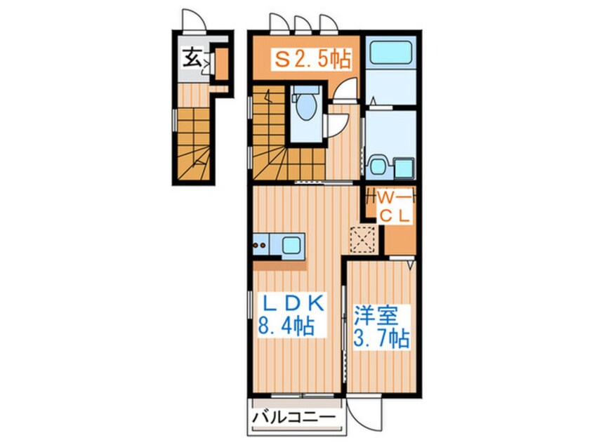 間取図 フェリ－チェ荒井Ｎ