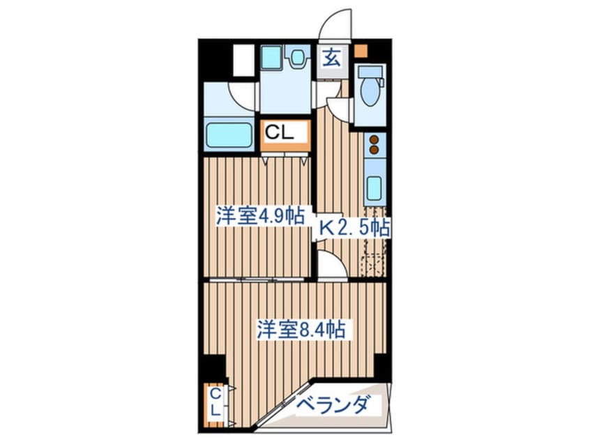 間取図 ボヌ－ル・エスト