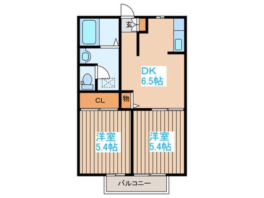 間取図 ピュア・コートA