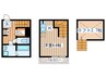 メルツ原町 1Kの間取り