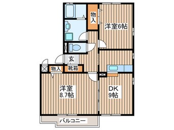 間取図 パ－クアベニュ－Ⅱ番館