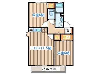 間取図 トゥインクル土手内Ｂ