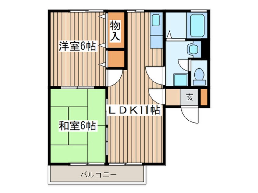 間取図 ラ・メルベイユB棟