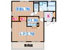 パ－クアベニュ－Ⅰ番館 1LDKの間取り