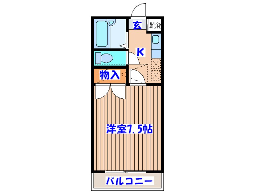 間取図 コーポ・ラックス