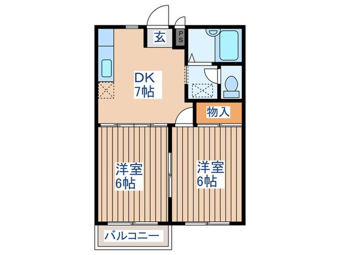 間取り図 エルディム横山