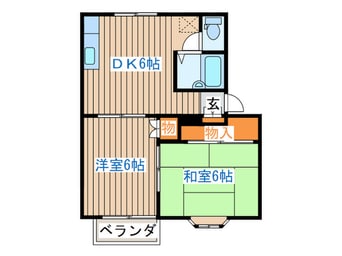 間取図 コ－ポ榊原Ａ棟