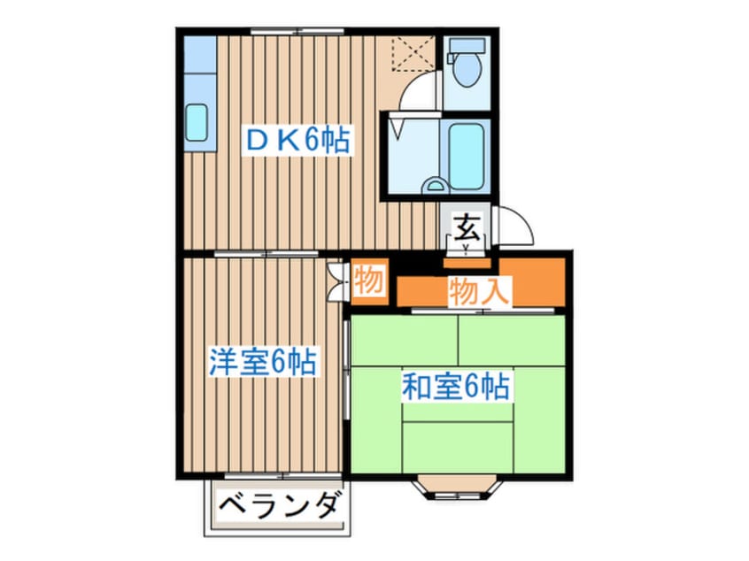 間取図 コ－ポ榊原Ａ棟