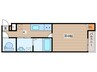アーバン清水沼 1Kの間取り