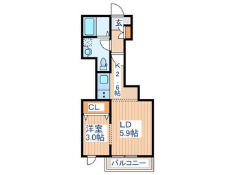 間取図 メリディアン多賀城笠神壱番館