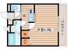 シールドハウス宮町 1Kの間取り