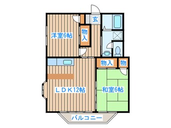 間取図 フロ－ラルハイツ