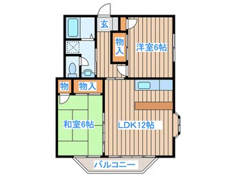 間取図 フロ－ラルハイツ