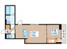 D-room銀杏町Ⅱ 1LDKの間取り