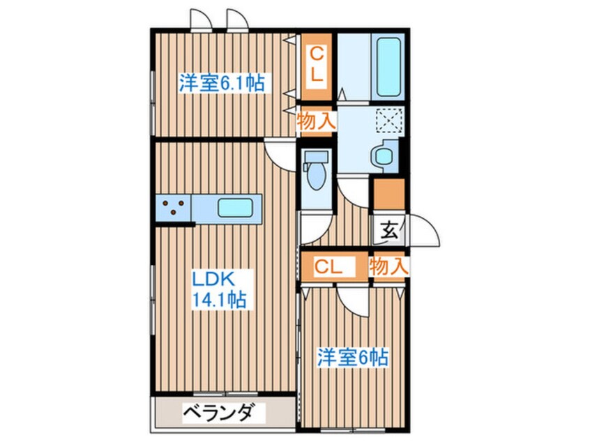 間取図 D-room銀杏町Ⅱ