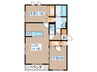 D-room銀杏町Ⅱ 2LDKの間取り