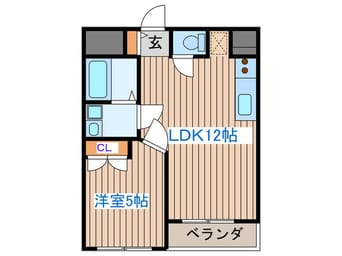 間取図 オハナラニ一番町ビル