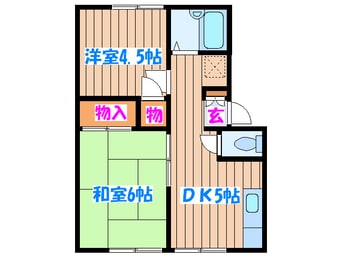 間取図 エステ－トピア赤井Ｂ