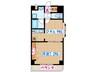 サ－ティラブ 1DKの間取り