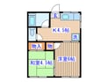 白梅荘の間取図