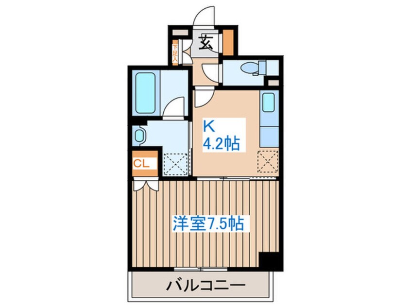 間取図 ラ　フルール連坊