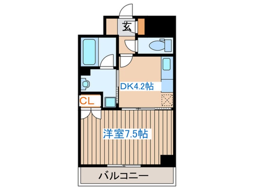 間取図 ラ　フルール連坊