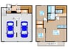 サクラガレージA 2LDKの間取り