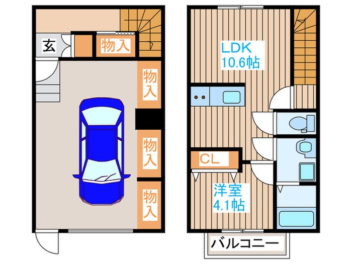 間取り図 サクラガレージB