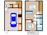 サクラガレージB 1LDKの間取り