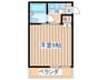 サンライズ苦竹 1Kの間取り