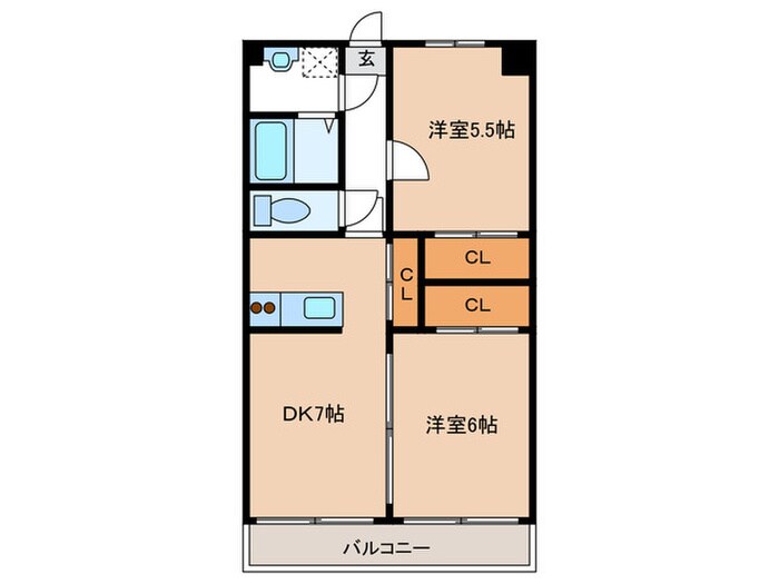間取り図 沖野マンションⅡ