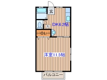 間取図 植木ハイツ２