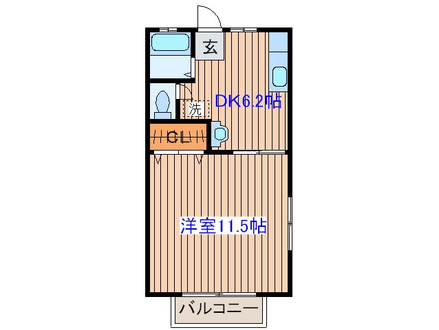 間取り図 植木ハイツ２