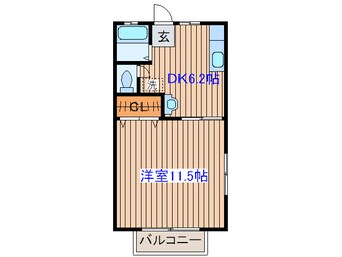 間取図 植木ハイツ２