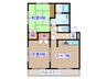 ケントハウス　マンセー原町 2DKの間取り