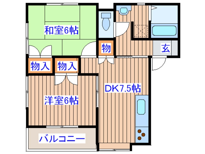 間取図 ケントハウス　サークリーク原町