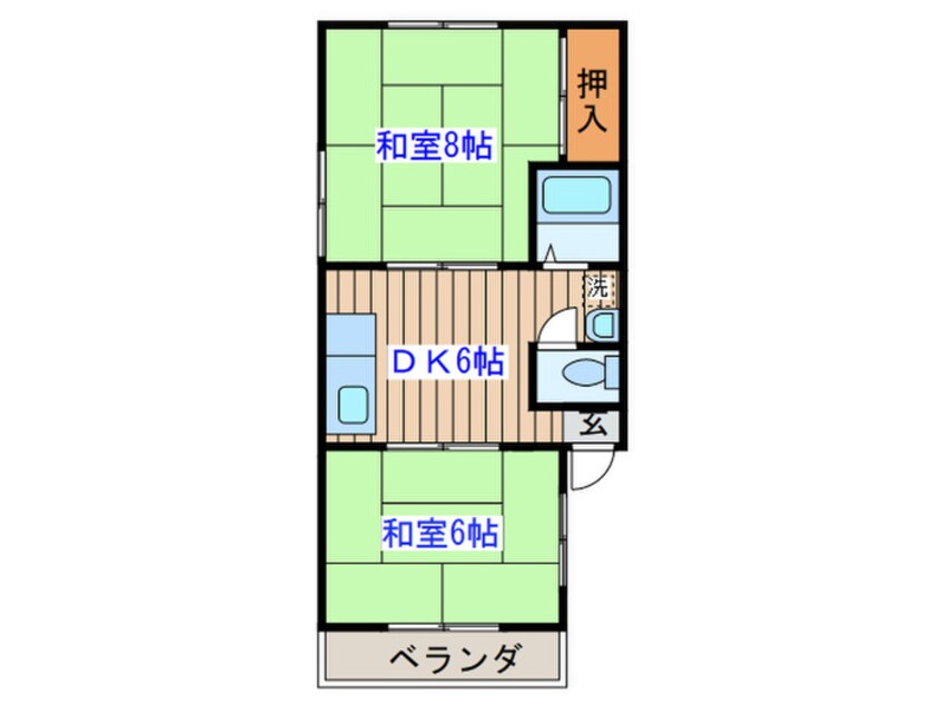 間取図 ３０３ｺｰﾎﾟ