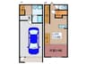 Ｇａｒａｇｅ　Ｌｕｓｓｏ　Ａ 1LDKの間取り