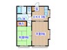 ｱﾙﾃｯｸ６０ 2DKの間取り