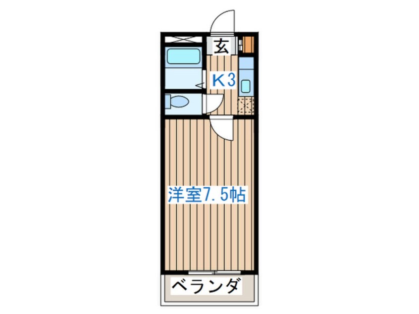 間取図 ビューパレス米ケ袋