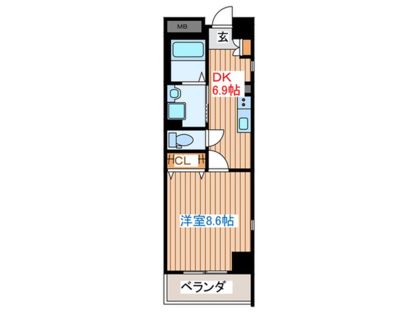 間取図 仮）北上駅西口賃貸マンション