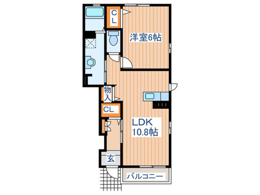 間取図 ヒルズソレイユ