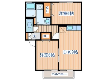 間取図 グリーンコート　C