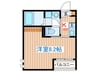 Azul塩釜Ⅲ 1Kの間取り