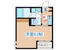 Azul塩釜Ⅲ 1Kの間取り