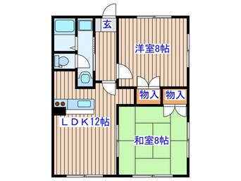 間取図 ハイツロックラージB