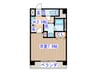 アブニ－ル小田原 1Kの間取り