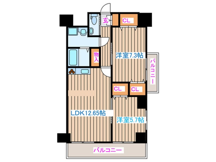 間取り図 カスタリア榴ヶ岡