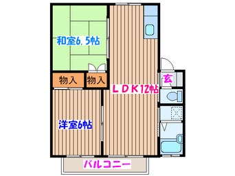 間取図 ﾒｰﾌﾟﾙＫＴ